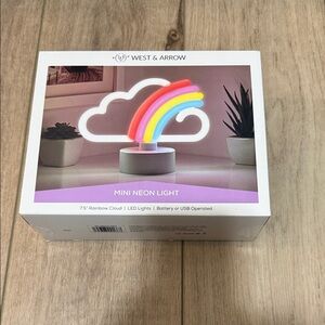 Kids Mini Neon Light - Pink/Blue/Yellow Rainbow Cloud